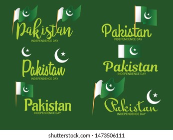 Vector illustration of a Background for Pakistan Independence Day.