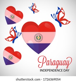 Imagen vectorial de un Antecedentes del Día de la Independencia de Paraguay.