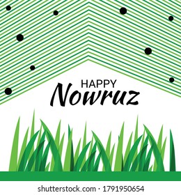 Vektorgrafik eines Hintergrunds für Parsi-Neujahr, auch Nowruz genannt.