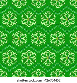 vector illustration background pattern of abstract flowers