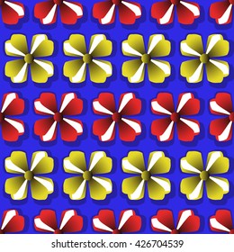 vector illustration background pattern of abstract flowers