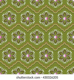 vector illustration background pattern of abstract flowers
