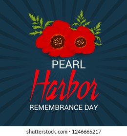 Vector illustration of a Background for Pearl Harbor Remembrance Day.