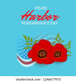 Vector illustration of a Background for Pearl Harbor Remembrance Day.