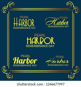 Vector illustration of a Background for Pearl Harbor Remembrance Day.