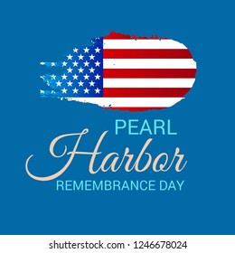 Vector illustration of a Background for Pearl Harbor Remembrance Day.
