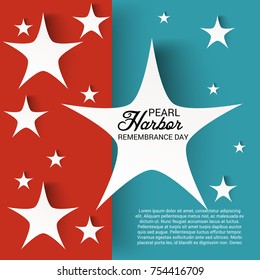 Vector illustration of a Background for Pearl Harbor Remembrance Day.