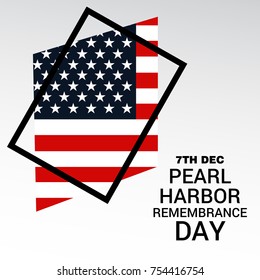 Vector illustration of a Background for Pearl Harbor Remembrance Day.