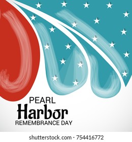 Vector illustration of a Background for Pearl Harbor Remembrance Day.