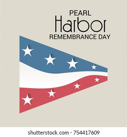 Vector illustration of a Background for Pearl Harbor Remembrance Day.