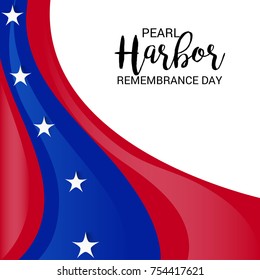 Vector illustration of a Background for Pearl Harbor Remembrance Day.