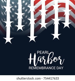 Vector illustration of a Background for Pearl Harbor Remembrance Day.