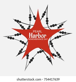 Vector illustration of a Background for Pearl Harbor Remembrance Day.