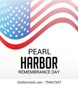 Vector Illustration Background Pearl Harbor Remembrance Stock Vector 