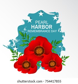 Vector illustration of a Background for Pearl Harbor Remembrance Day.