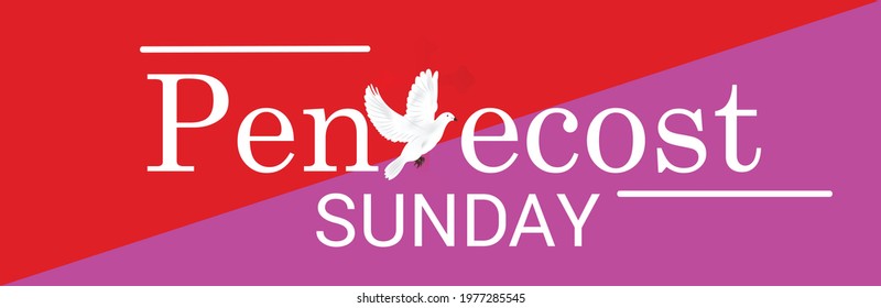 Vector illustration of a Background for Pentecost Holy spirit dove.