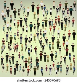 vector illustration in the background of the people