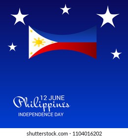 Vector illustration of a Background for Philippines Independence Day.