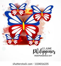 Vector illustration of a Background for Philippines Independence Day.