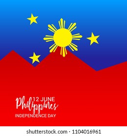 Vector illustration of a Background for Philippines Independence Day.