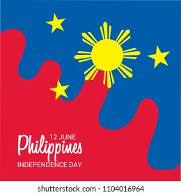 Vector illustration of a Background for Philippines Independence Day.