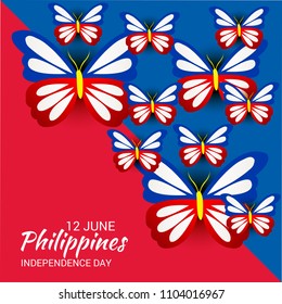 Vector illustration of a Background for Philippines Independence Day.
