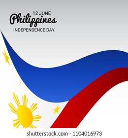 Vector illustration of a Background for Philippines Independence Day.