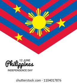 Vector illustration of a Background for Philippines Independence Day.