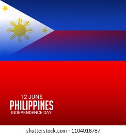 Vector illustration of a Background for Philippines Independence Day.