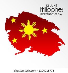 Vector illustration of a Background for Philippines Independence Day.