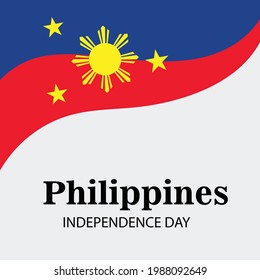 Vector illustration of a Background for Philippines Independence Day.