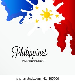 Vector illustration of a background for Philippines Independence Day.