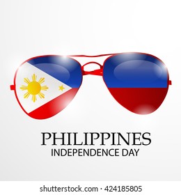 Vector illustration of a background for Philippines Independence Day.