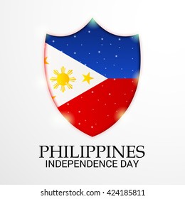 Vector illustration of a background for Philippines Independence Day.