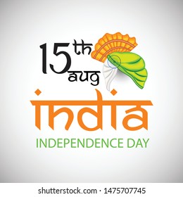 Vector illustration of a Background or Poster for Celebrate Indian Freedom Day of 15th August India Happy Independence Day.
