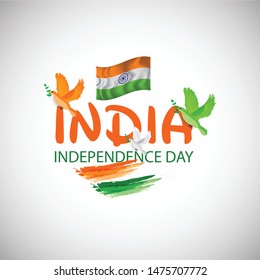 Vector illustration of a Background or Poster for Celebrate Indian Freedom Day of 15th August India Happy Independence Day.