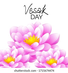 Vector illustration of a background or poster for celebrate Happy Vesak day or Buddha Purnima.