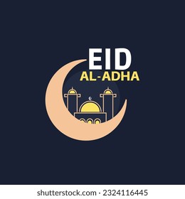 Vector illustration of a background Or poster for Eid Al Adha