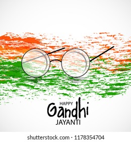 Vector illustration of a background or poster for Happy Gandhi Jayanti or 2nd October.