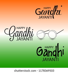 Vector illustration of a background or poster for Happy Gandhi Jayanti or 2nd october.