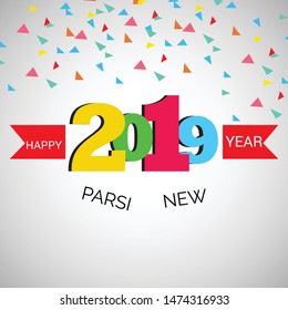 Vector illustration of a background or poster For Happy Parsi New Year.