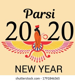 Ilustración vectorial de un fondo o afiche de Feliz Año Nuevo de París.