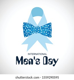 Vector illustration of a background or poster for International Men's Day.