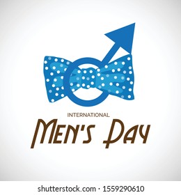 Vector illustration of a background or poster for International Men's Day.