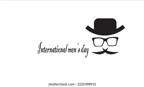 Vector illustration of a background or poster for International Men's Day.