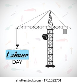 Vector illustration of a background or Poster For Labour Day.