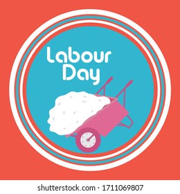 Vector illustration of a background or Poster For Labour Day.