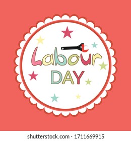 Vector illustration of a background or Poster For Labour Day.