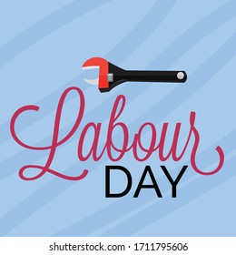 Vector illustration of a background or Poster For Labour Day.