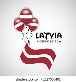 Vector illustration of a background or Poster for Latvia Independence Day.
